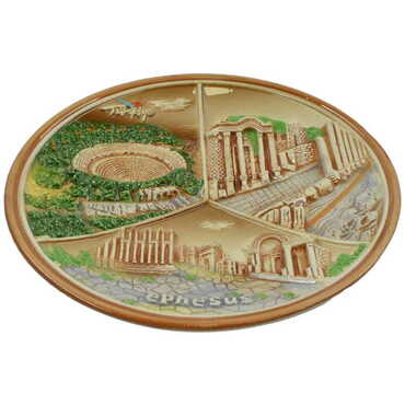 Ephesus Region Ceramic Plate 15 cm - Thumbnail