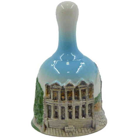 Ephesus Themed Ceramic Blue Bell Small Size