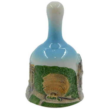 Ephesus Themed Ceramic Blue Bell Small Size - Thumbnail