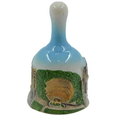 Ephesus Themed Ceramic Blue Bell Small Size