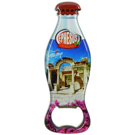 Ephesus Themed Coke Bottle Shaped Metal Magnetic Bottle Opener 120x41 mm