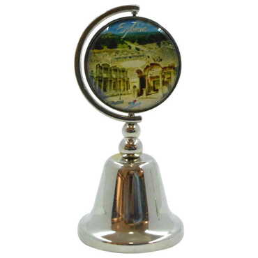 Ephesus Themed Collectible Souvenir Metal Bell 44x90 mm - Thumbnail