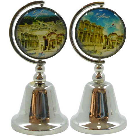 Ephesus Themed Collectible Souvenir Metal Bell 44x90 mm - 2