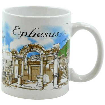 Myros - Ephesus Themed Custom Printed Ceramic Coffee Mug 82x90 mm