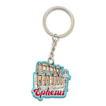 Myros - Ephesus Themed Custom Shape Double Face Printed Epoxy Keychain