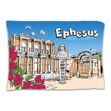 Myros - Ephesus Themed Customised Digital Print Cushion 300x500 mm