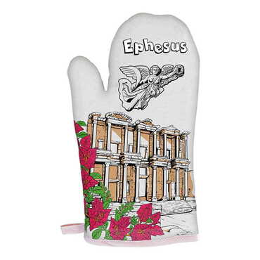 Ephesus Themed Customised Digital Printed Kitchen Glove 300x150 mm - Thumbnail