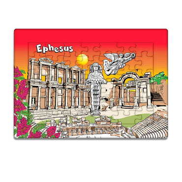 Ephesus Themed Customised Paper Jigsaw Puzzle 130x180 mm - Myros