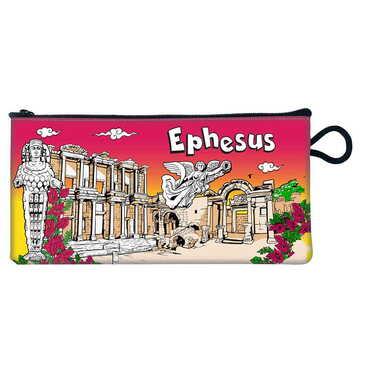 Ephesus Themed Customised PVC Pencil Case Purse 210x100 mm - Thumbnail