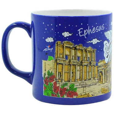 Ephesus Themed Customised Serigraphy Printed Ceramic Mug 82x90 mm - Thumbnail