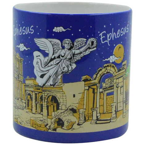 Ephesus Themed Customised Serigraphy Printed Ceramic Mug 82x90 mm