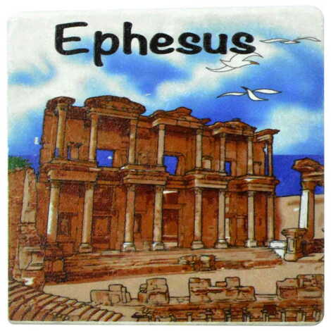 Ephesus Themed Customised Stone Coaster 100x100 mm - 1