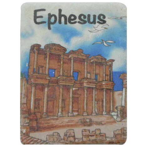 Ephesus Themed Customised Stone Fridge Magnet 60x45 mm