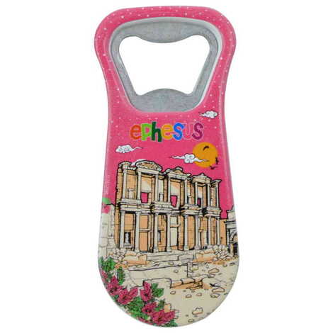 Ephesus Themed Customised Uv Printed Plastic Base Plastic Base Bottle Opener 95x43 mm - 7