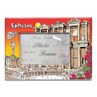 Myros - Ephesus Themed Epoxy Photo Frame Travel Souvenir 10x15 Cm