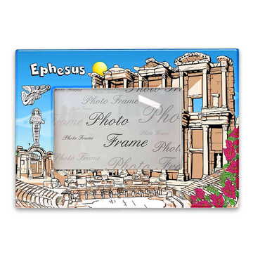 Myros - Ephesus Themed Epoxy Photo Frame Travel Souvenir 13x18 Cm