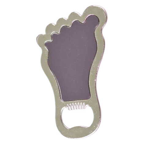 Ephesus Themed Foot Shaped Metal Magnetic Bottle Opener 100x59 mm - 2