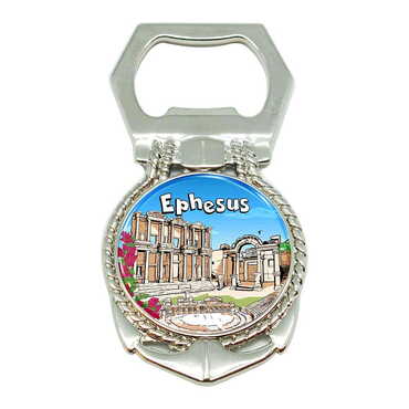 Ephesus Themed Metal Anchor Magnetic Opener 40x75 mm - Thumbnail