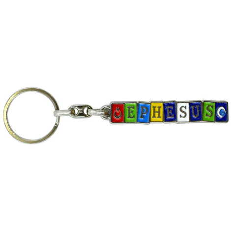 Ephesus Themed Metal Customised Enamel Keychain