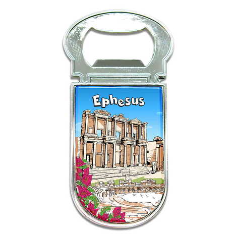 Ephesus Themed Metal Magnetic Small Opener 30x77 mm