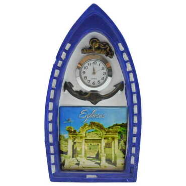 Ephesus Themed Polyester Desktop Clock - Thumbnail