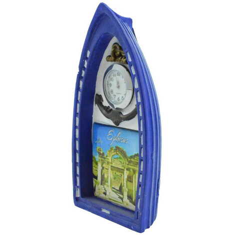 Ephesus Themed Polyester Desktop Clock