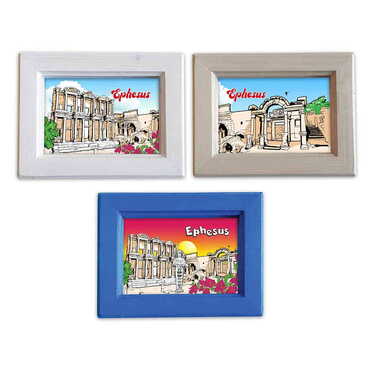 Myros - Ephesus Themed Small Wooden Printed Frame 120x150 mm