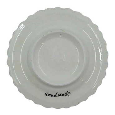 Ephesus Themed Turkish Ceramic Plate With Epoxy 12 Cm - 2