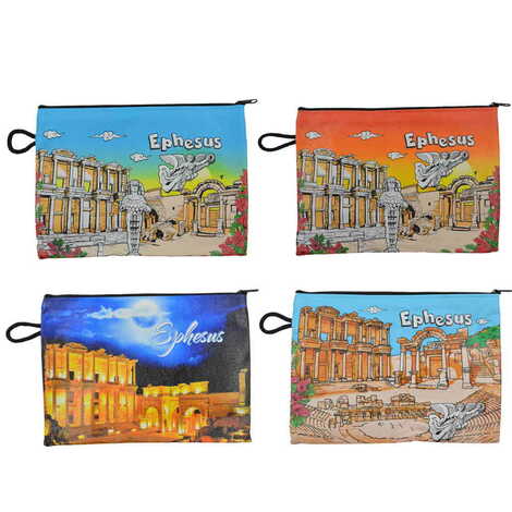 Ephesus Themed Turkish Woven Wallet 215x155x8 mm - 2