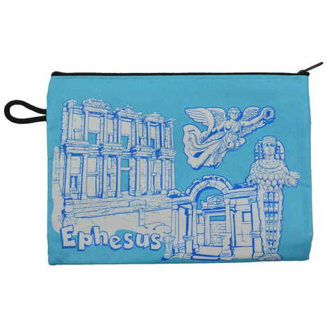 Ephesus Themed Turkish Woven Wallet 215x155x8 mm - 11