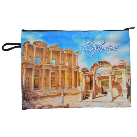 Ephesus Themed Turkish Woven Wallet 215x155x8 mm