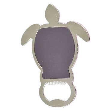 Ephesus Themed Turtle Shaped Metal Magnetic Bottle Opener 103x75 mm - Thumbnail