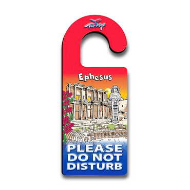 Myros - Ephesus Themed Wooden Customised Door Hanger 236x94 mm