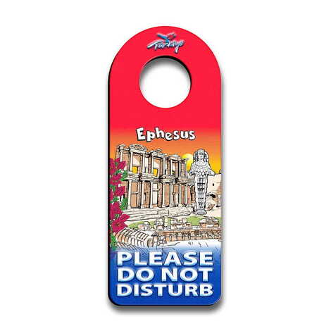 Ephesus Themed Wooden Customised Oval Door Sign Board 236x94 mm