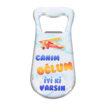 Myros - Erkek Çocuğa Özel Myros Metal Damla Açacak Magnet 95x42 mm
