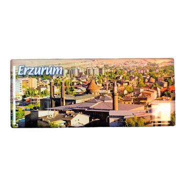 Toptan Erzurum Temalı Myros Panaromik Magnet 120x50 mm - Thumbnail