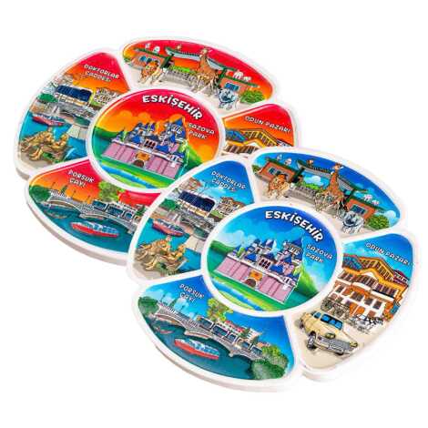 Eskişehir Temalı 15 Cm Uv Baskılı Polyester Tabak - 3