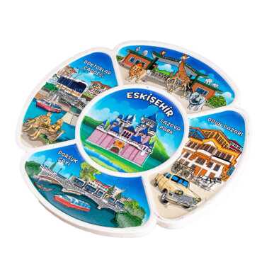 Eskişehir Temalı 15 Cm Uv Baskılı Polyester Tabak - 6