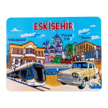 Eskişehir Temalı Kabartma Pvc Magnet 70*90 Mm - 1