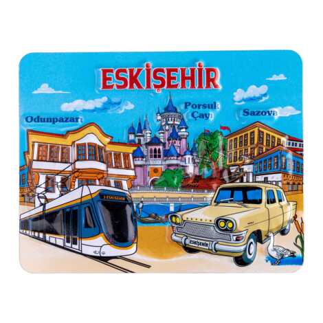 Eskişehir Temalı Kabartma Pvc Magnet 70*90 Mm - 1