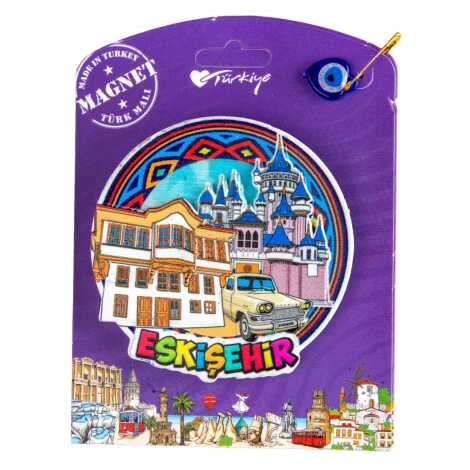 Eskişehir Temalı Kartonetli Uv Polyester Magnet - 1