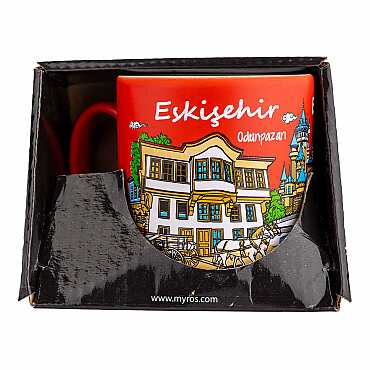 Eskişehir Temalı Kutulu Renkli Baskılı Seramik Kupa 82x90 mm - 7