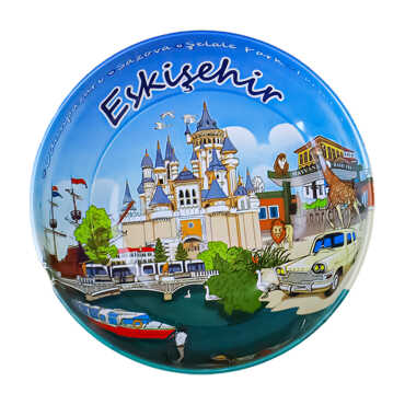 Eskişehir Temalı Metal Kase 75 mm - 1