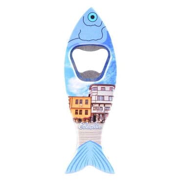Eskisehir Themed Customised UV Printed Fish Shape Printed Plastic Base Bottle Opener 42x130 mm - 3