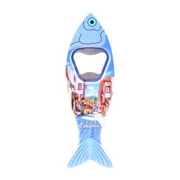 Eskisehir Themed Customised UV Printed Fish Shape Printed Plastic Base Bottle Opener 42x130 mm - 5