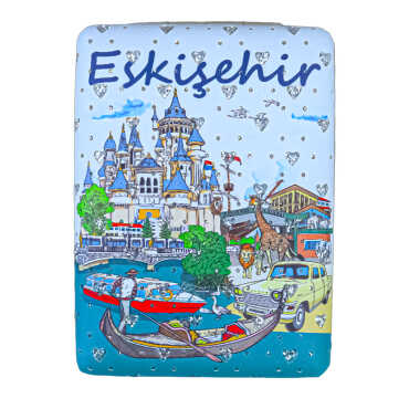 Eskişehir Themed Myros Rectangular Curved PU Mirror - 3