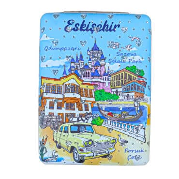 Eskişehir Themed Myros Rectangular Curved PU Mirror - 4