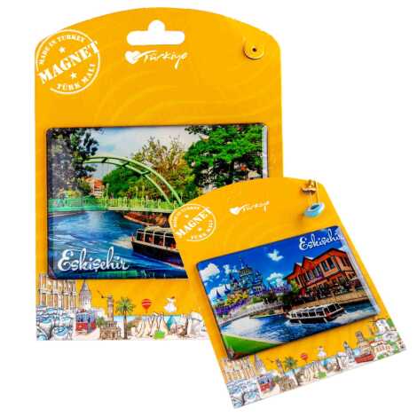 Eskişehir Temalı Myros Kartonetli Magnet - 2