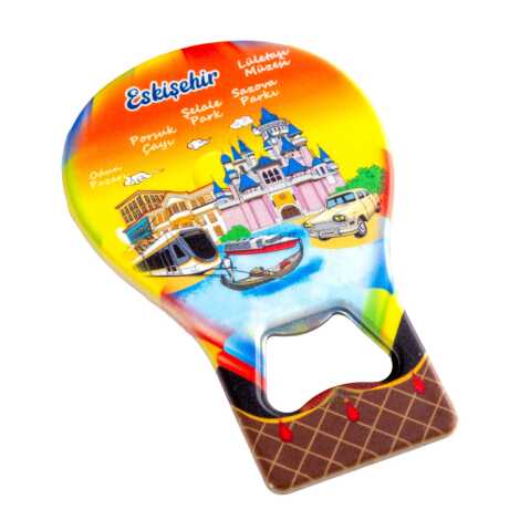 Eskişehir Temalı Myros Metal Balon Açacak Magnet T 102x73 mm - 5