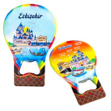 Eskişehir Temalı Myros Metal Balon Açacak Magnet T 102x73 mm - 2
